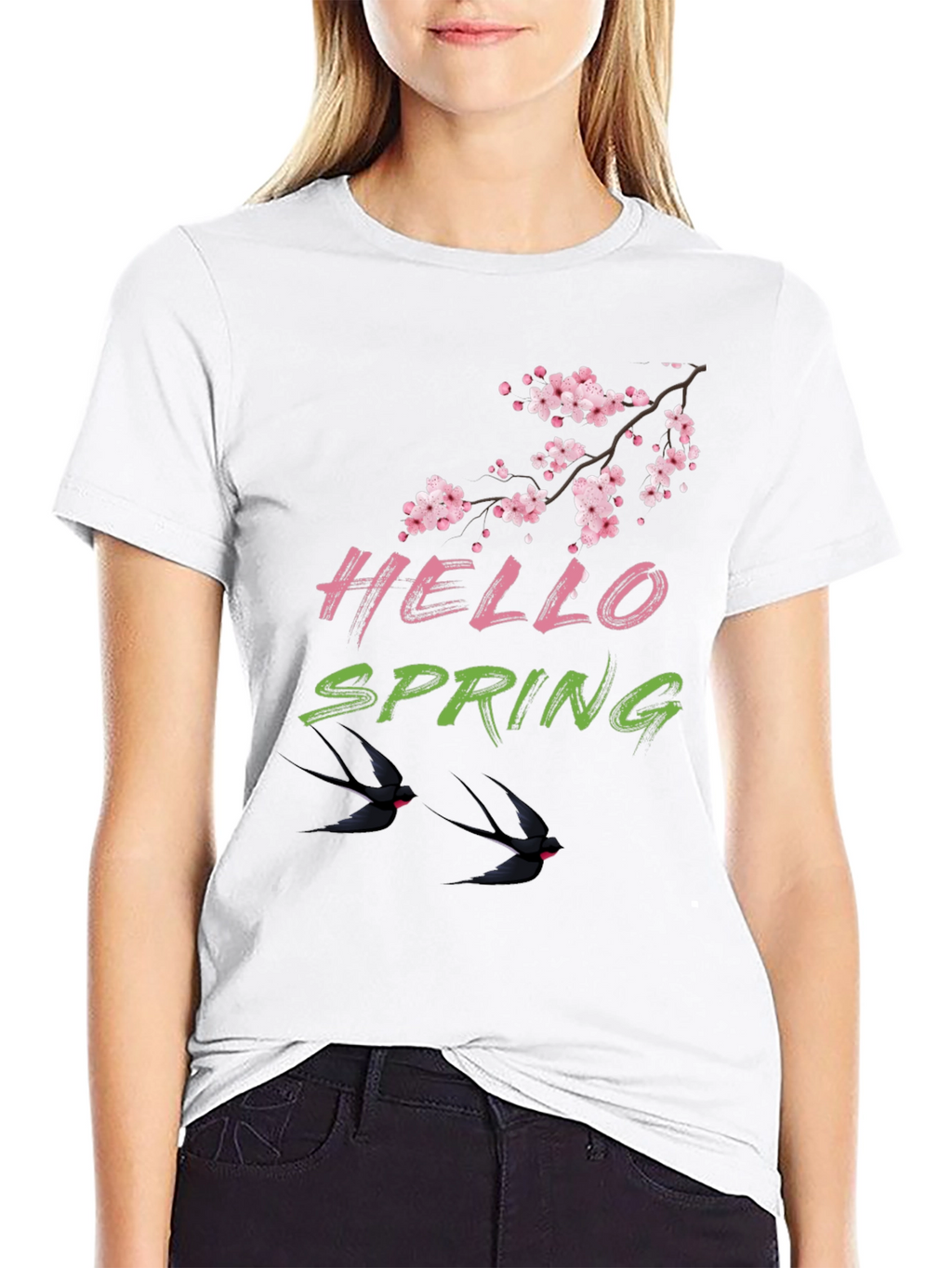 Hello Spring Graphic Tee - Nature Lover Shirt