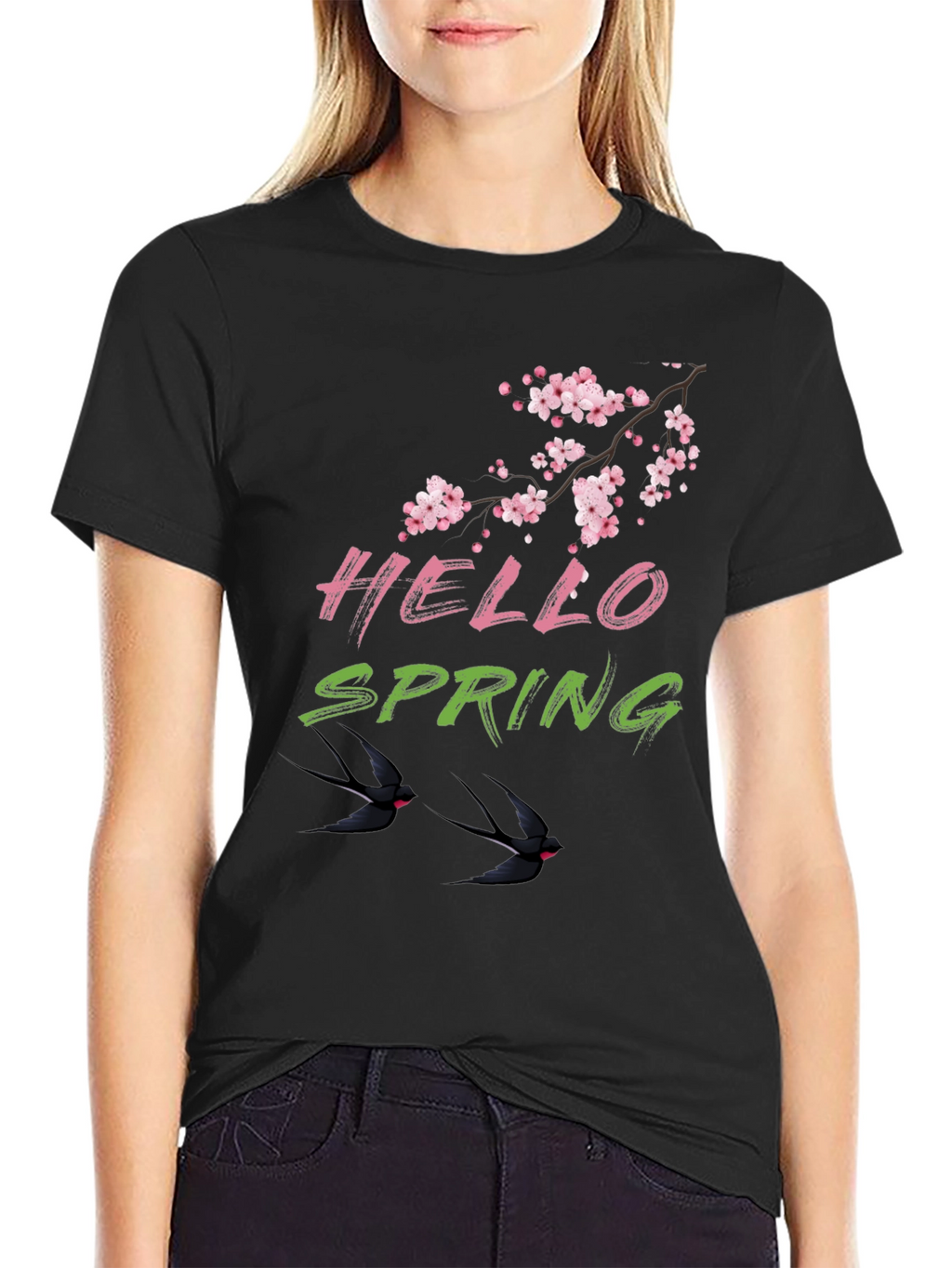 Hello Spring Graphic Tee - Nature Lover Shirt