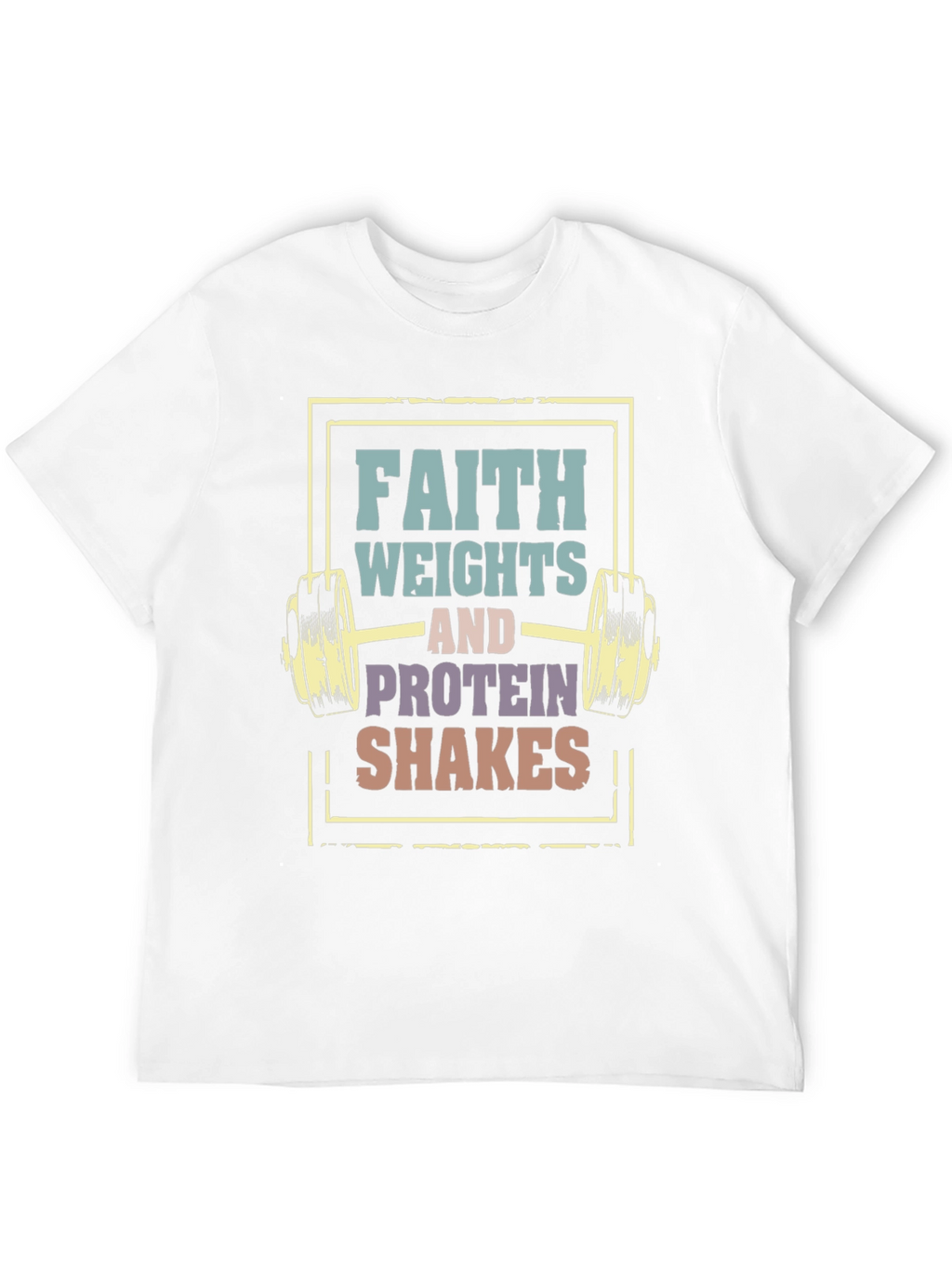Faith Weights Protein Shakes Graphic Tee