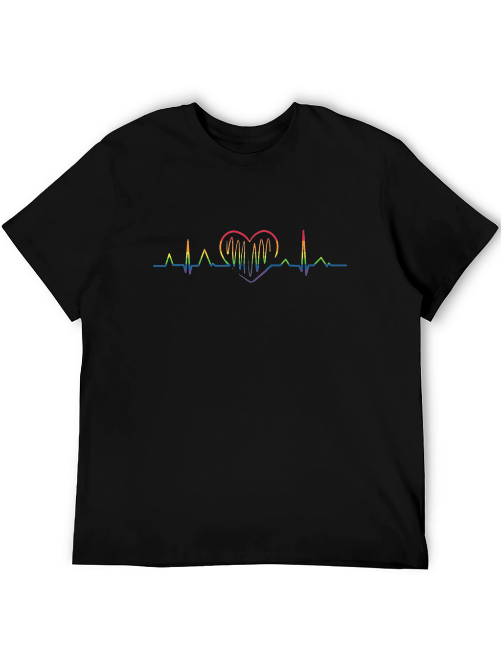 LGBTQ+ Rainbow Heartbeat T-Shirt