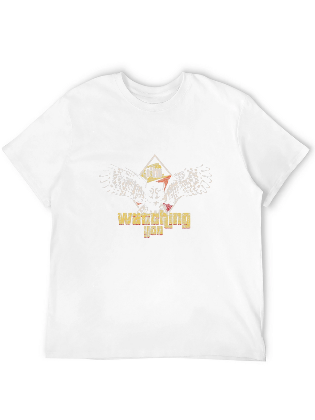 Im Watching You Owl Graphic Print Tee
