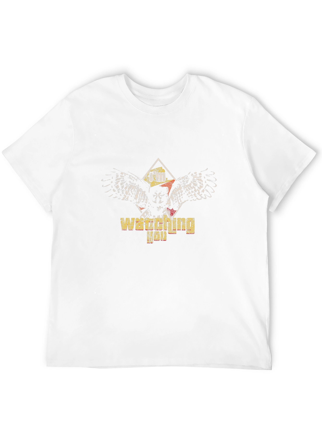 Im Watching You Owl Graphic Print Tee