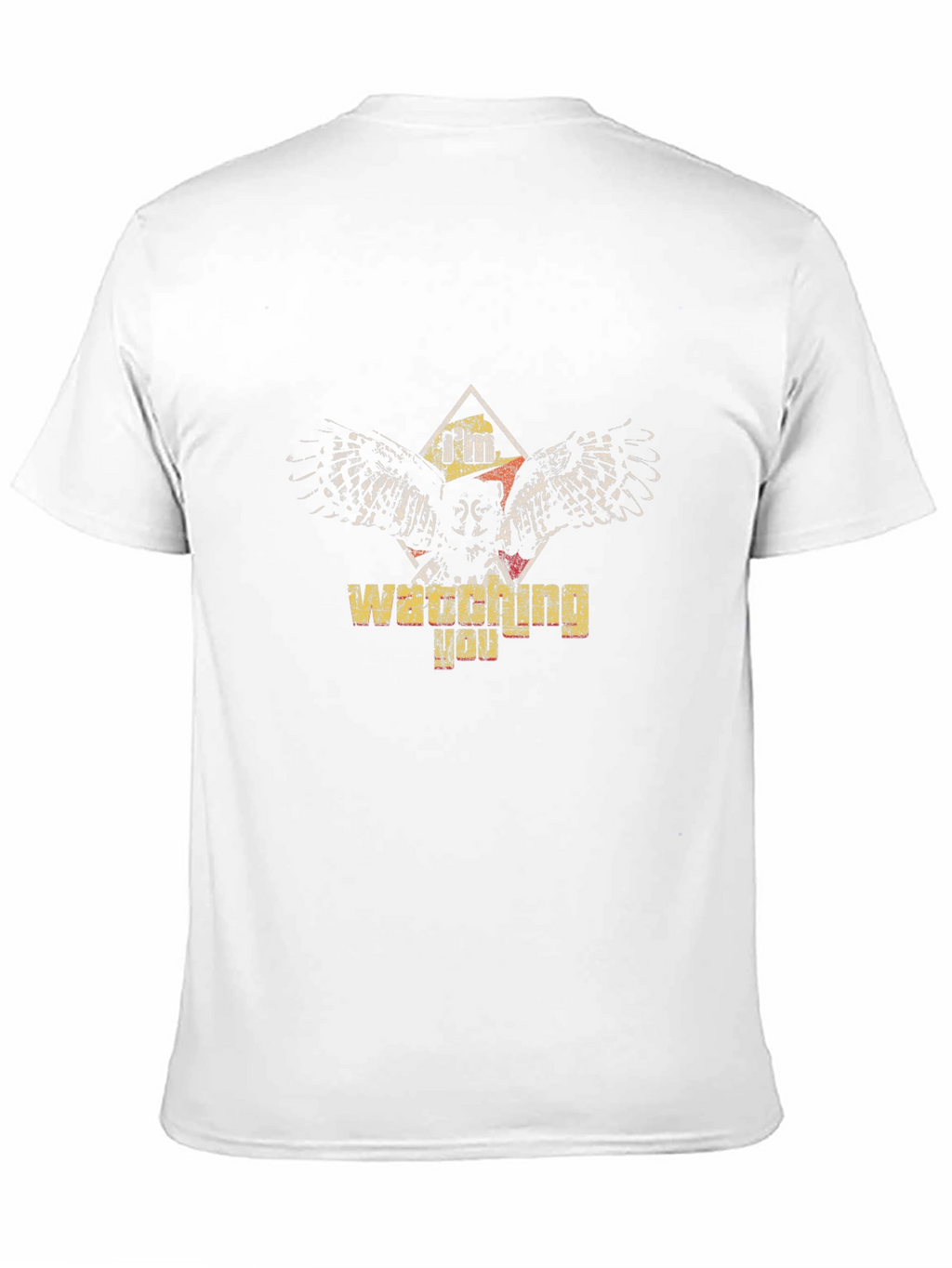 Im Watching You Owl Graphic Print Tee