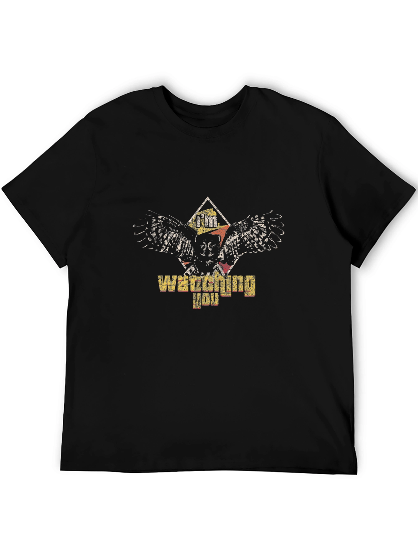 Im Watching You Owl Graphic Print Tee