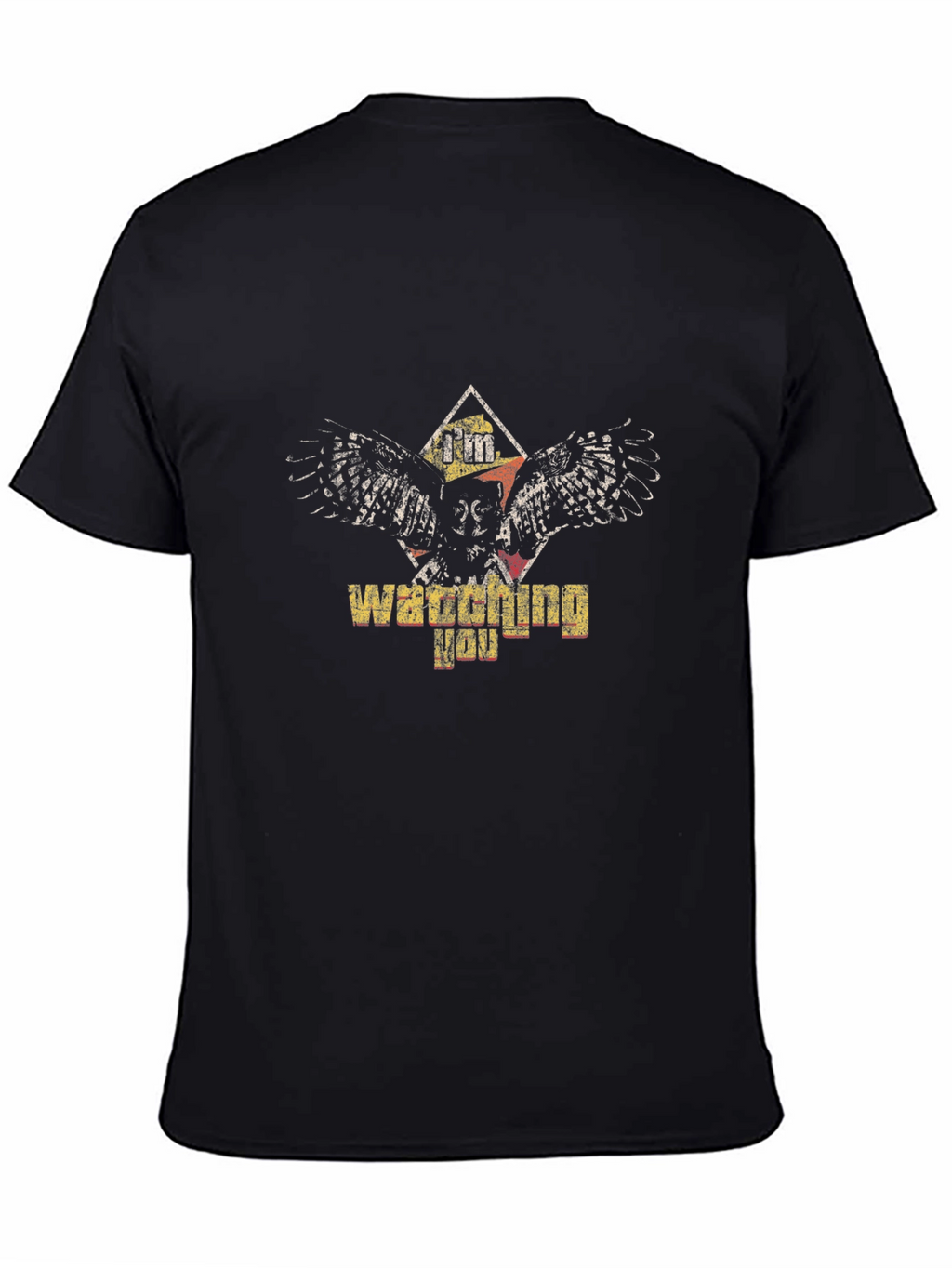 Im Watching You Owl Graphic Print Tee