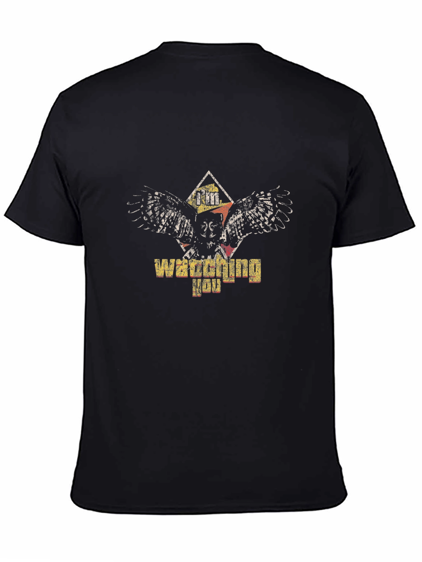 Im Watching You Owl Graphic Print Tee