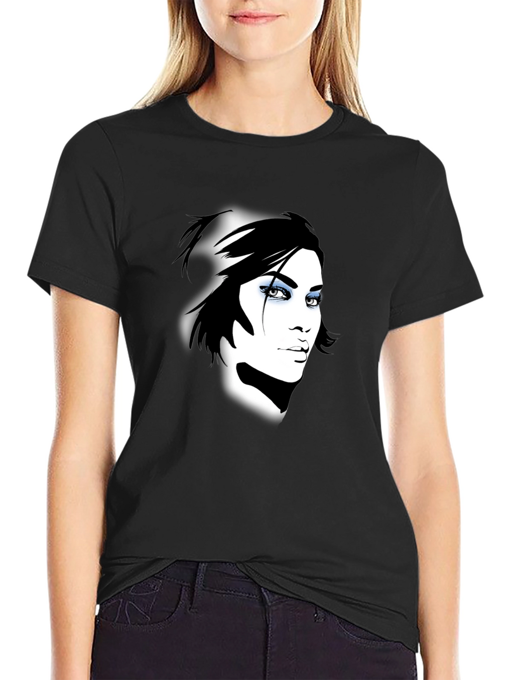 Graphic Print Unisex Black T-Shirt