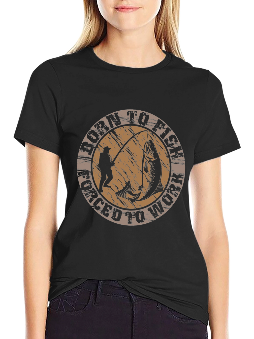 Born to Fish T-Shirt Fishing Lover Tee