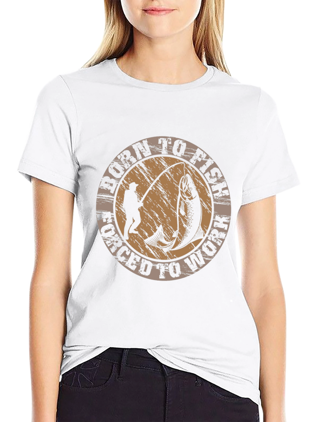Born to Fish T-Shirt Fishing Lover Tee