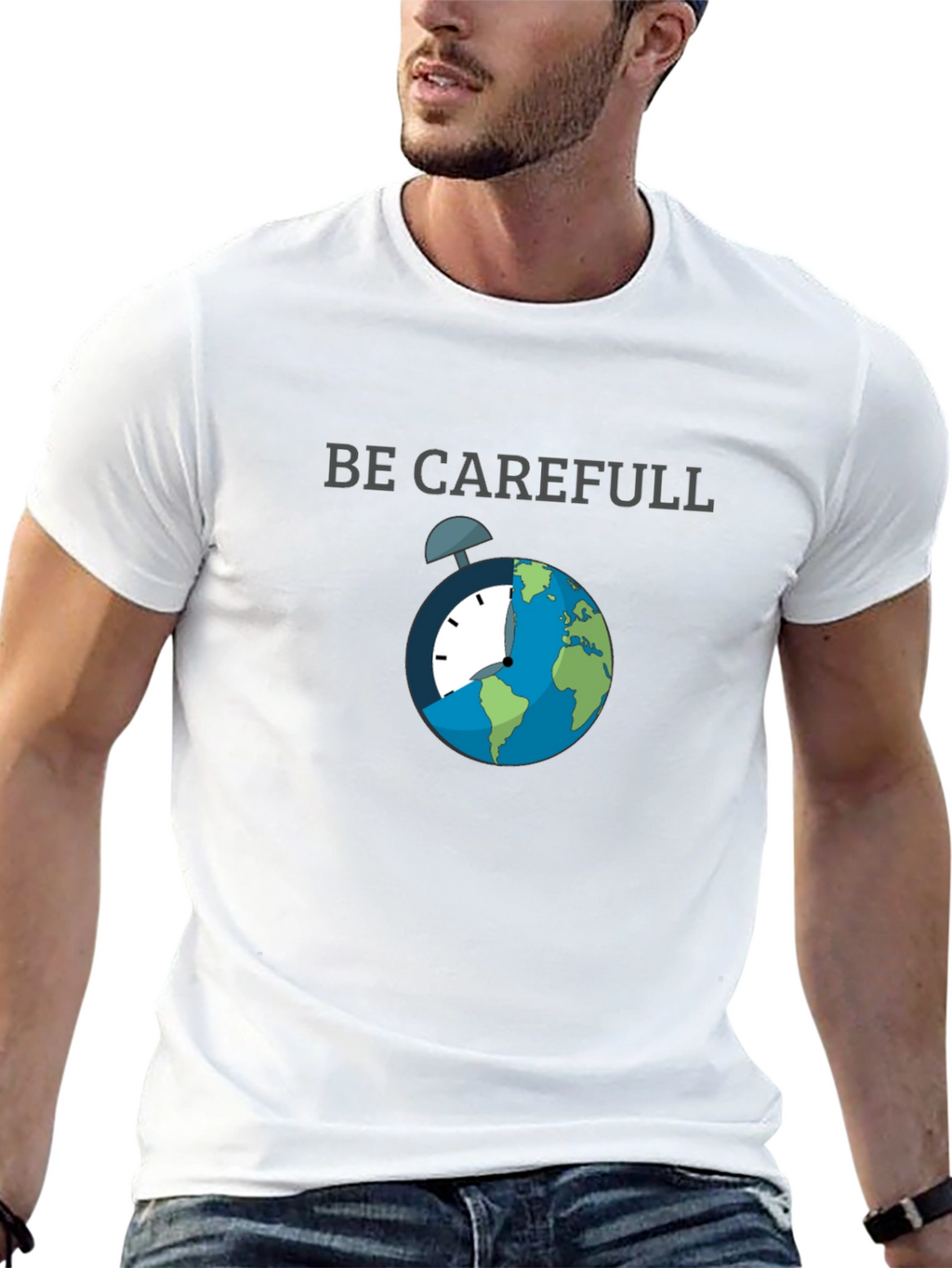Be Carefull Graphic T-Shirt