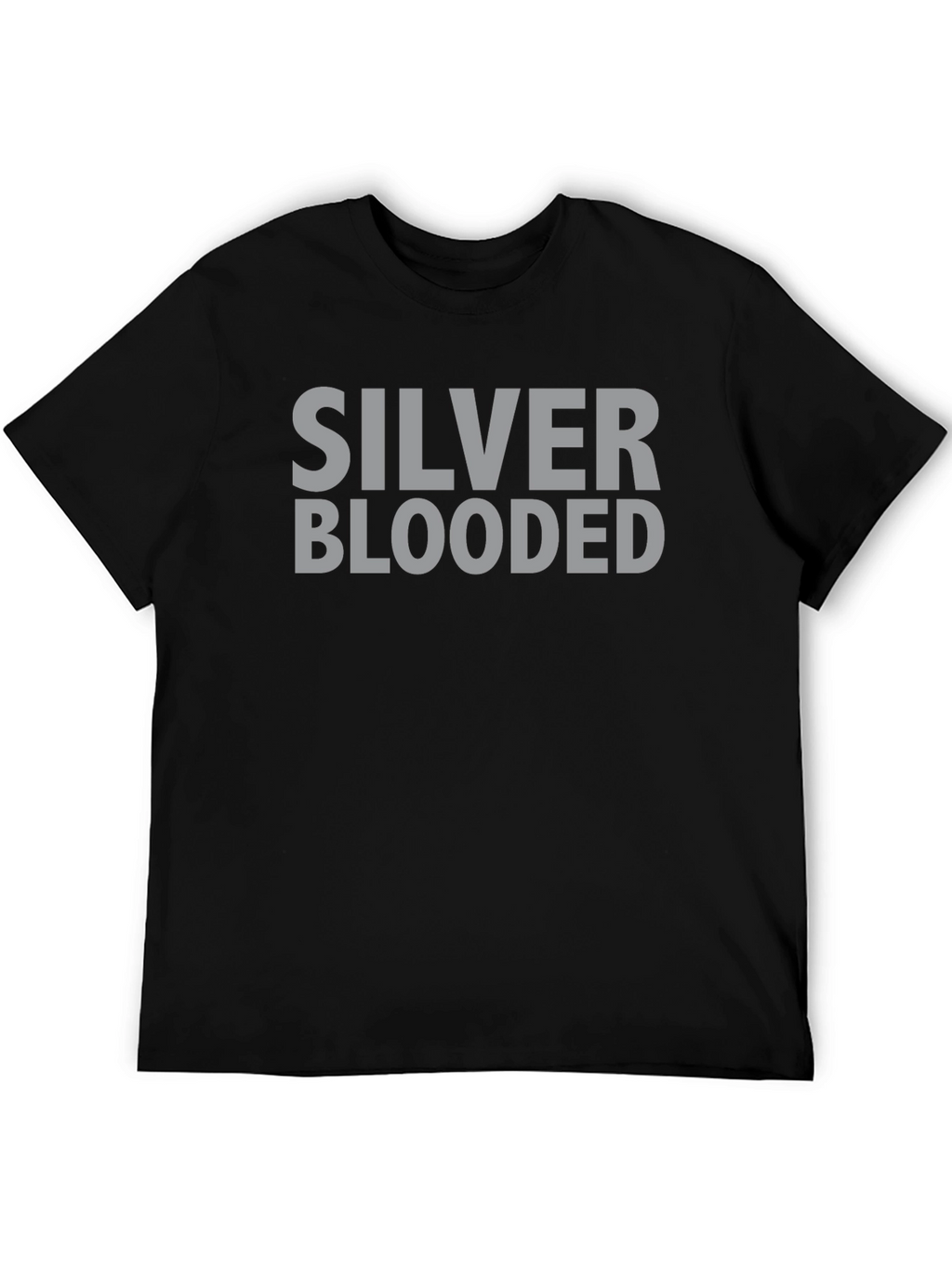 Silver Blooded Graphic Tee - Black