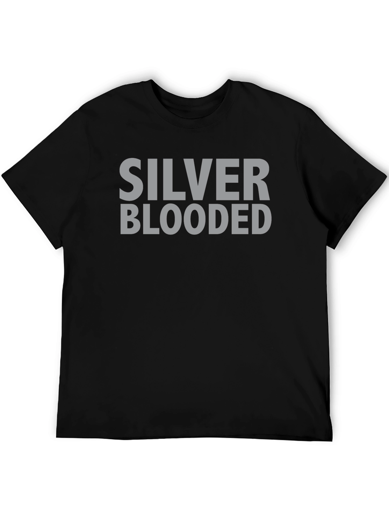 Silver Blooded Graphic Tee - Black