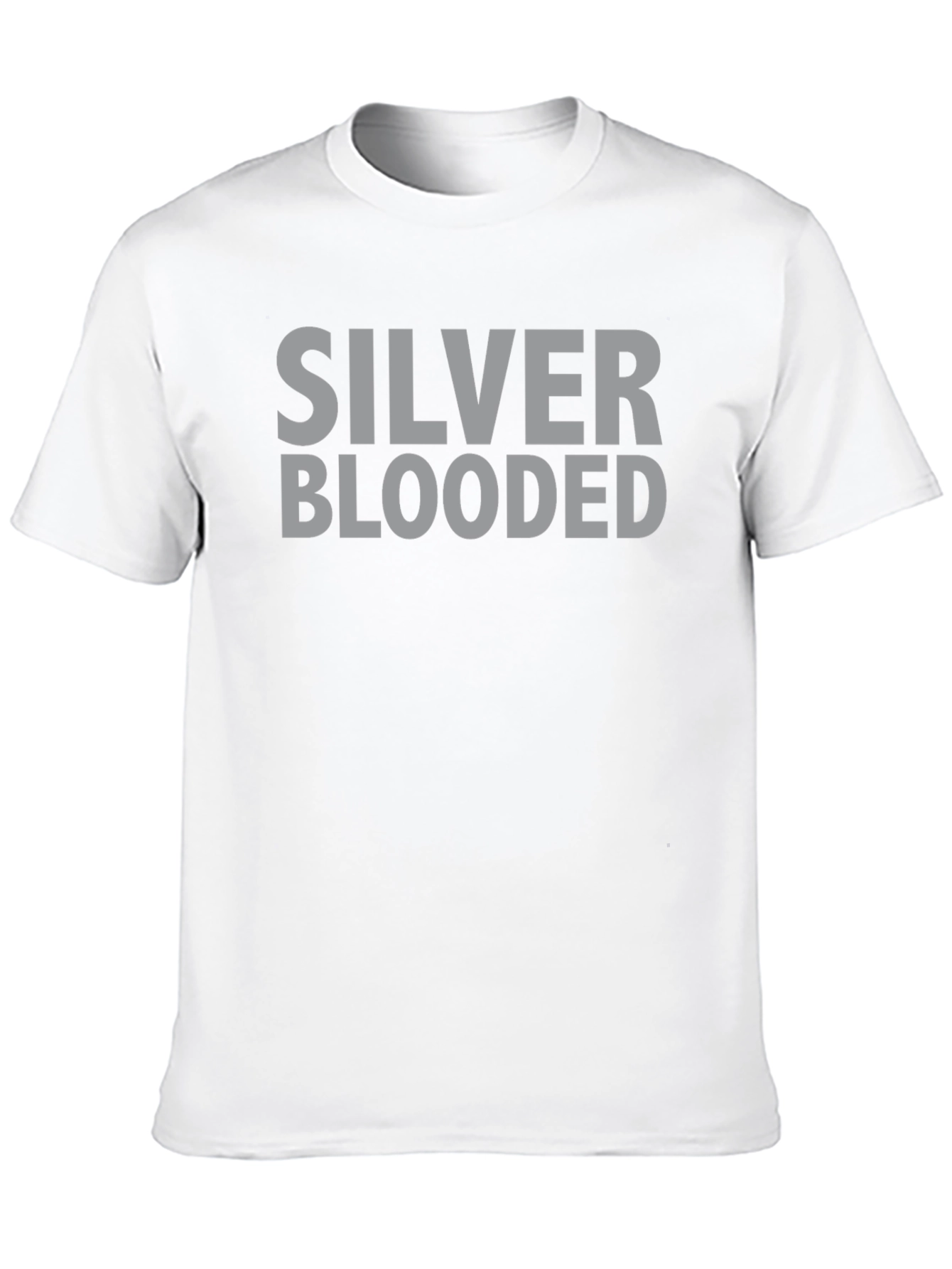 Silver Blooded Graphic Tee - Black