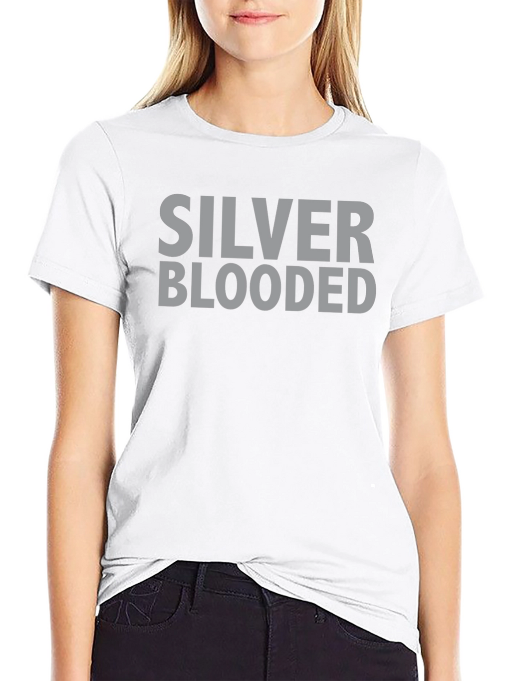 Silver Blooded Graphic Tee - Black