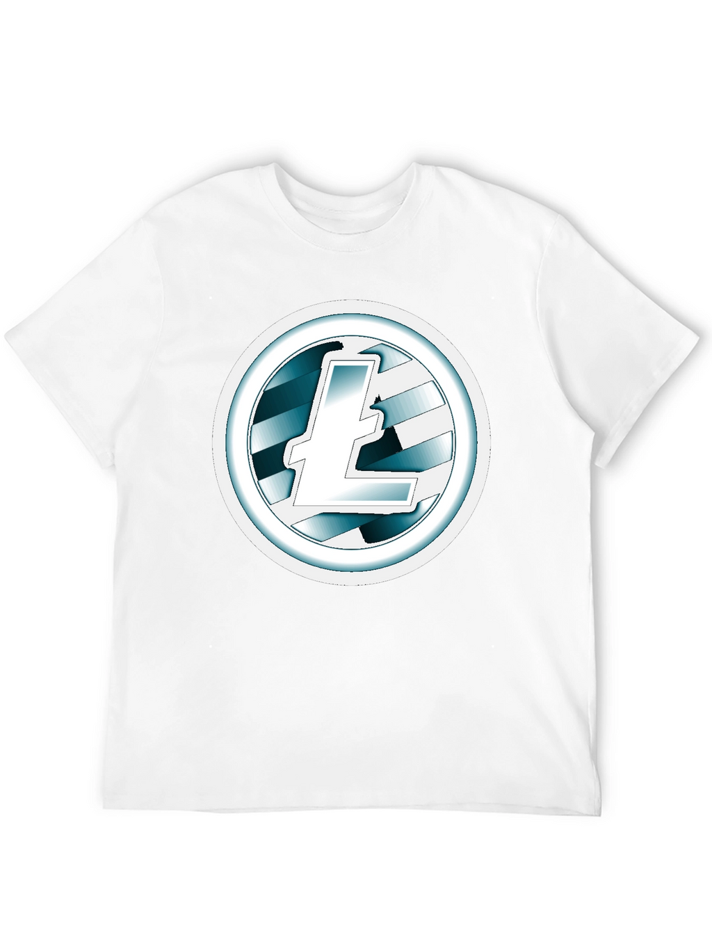 Litecoin Logo Black T-Shirt Cryptocurrency Tee