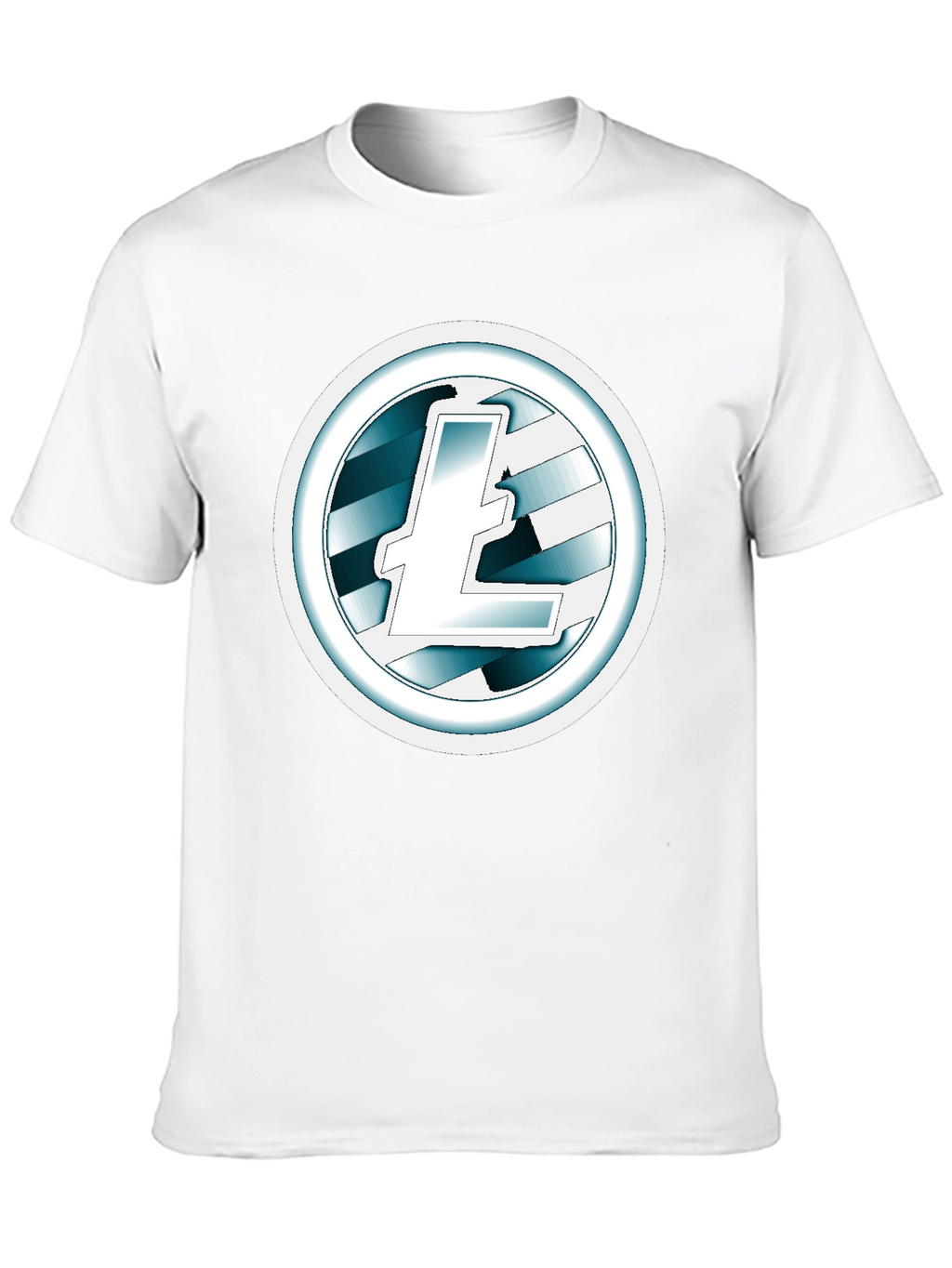Litecoin Logo Black T-Shirt Cryptocurrency Tee