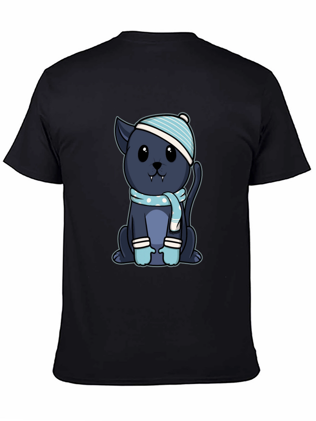 Cute Vampire Kitten T-Shirt - Winter Style