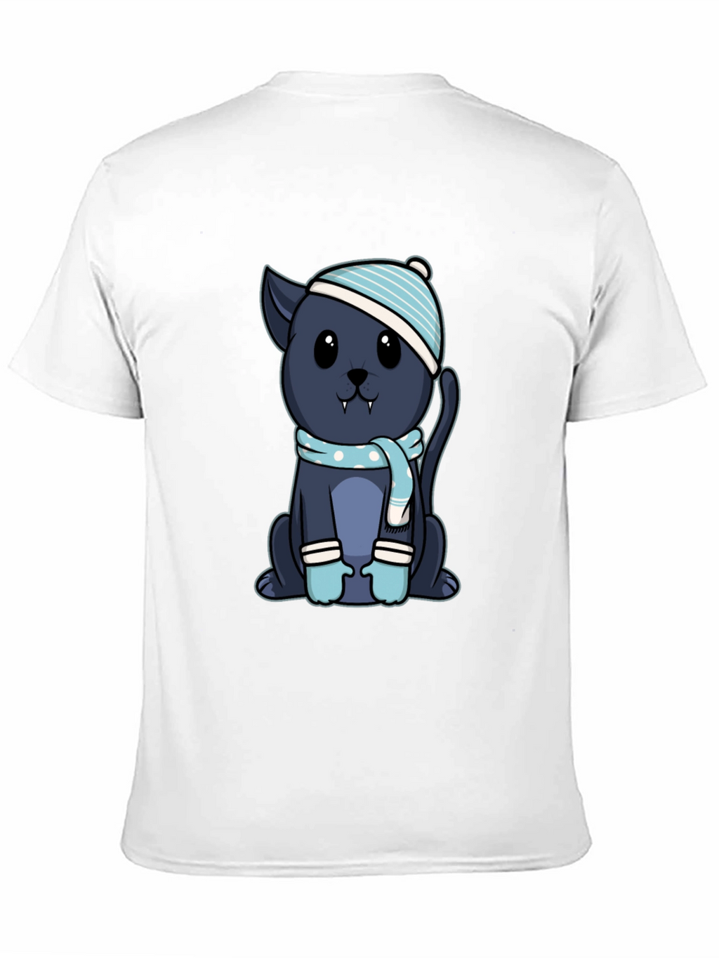 Cute Vampire Kitten T-Shirt - Winter Style