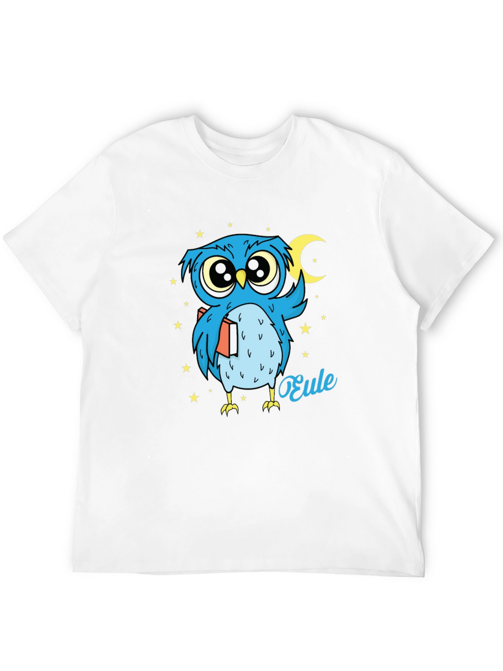 Whimsical Owl Graphic Tee - Nighttime Reader