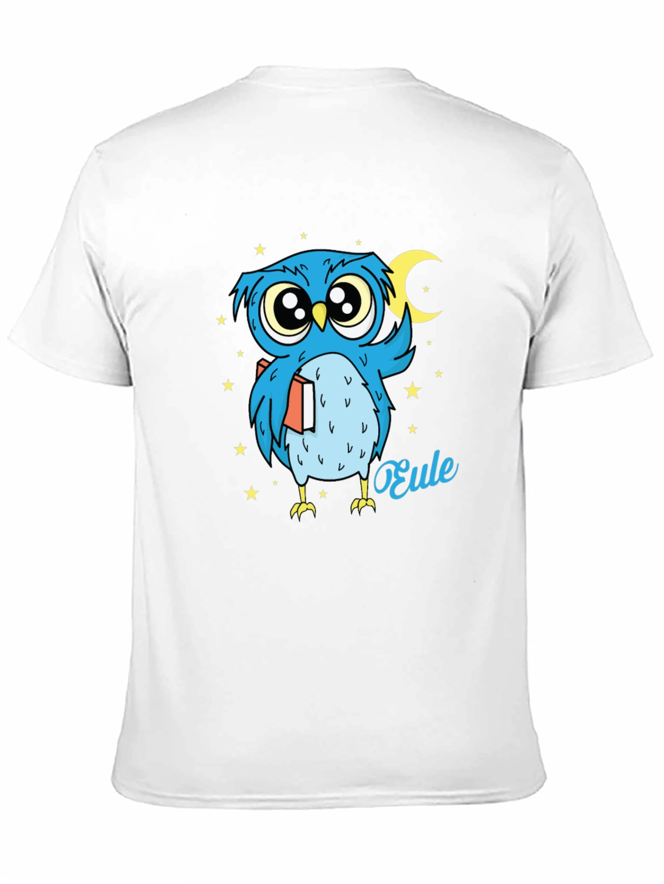 Whimsical Owl Graphic Tee - Nighttime Reader