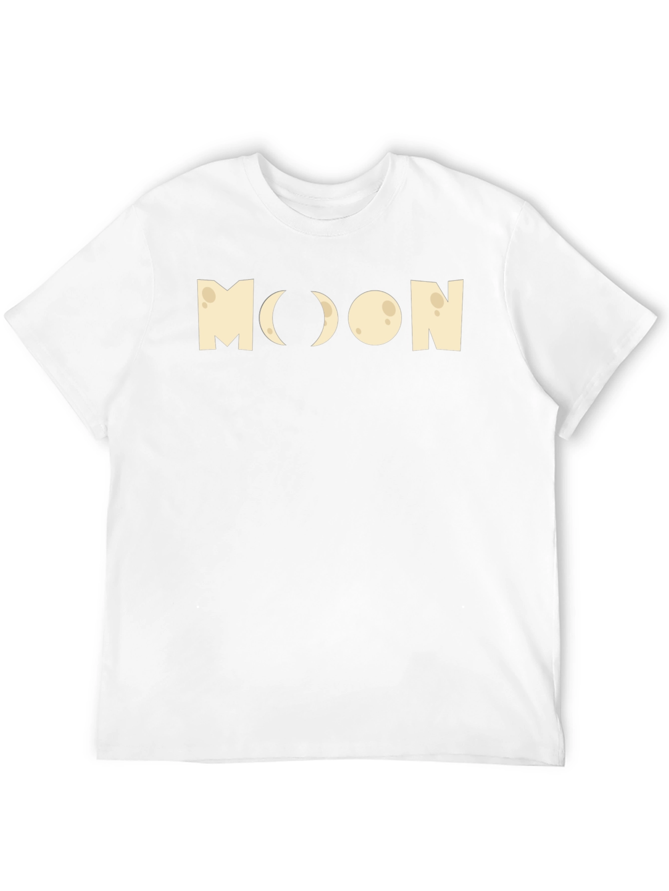 Moon Phases Graphic Tee - Black Cotton T-Shirt