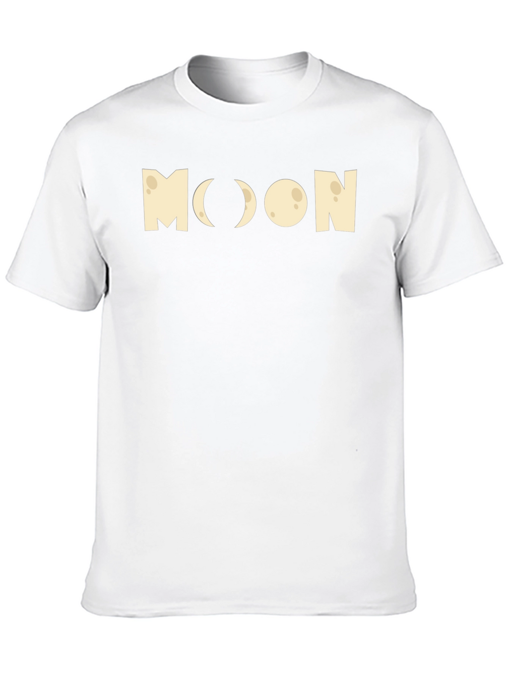Moon Phases Graphic Tee - Black Cotton T-Shirt