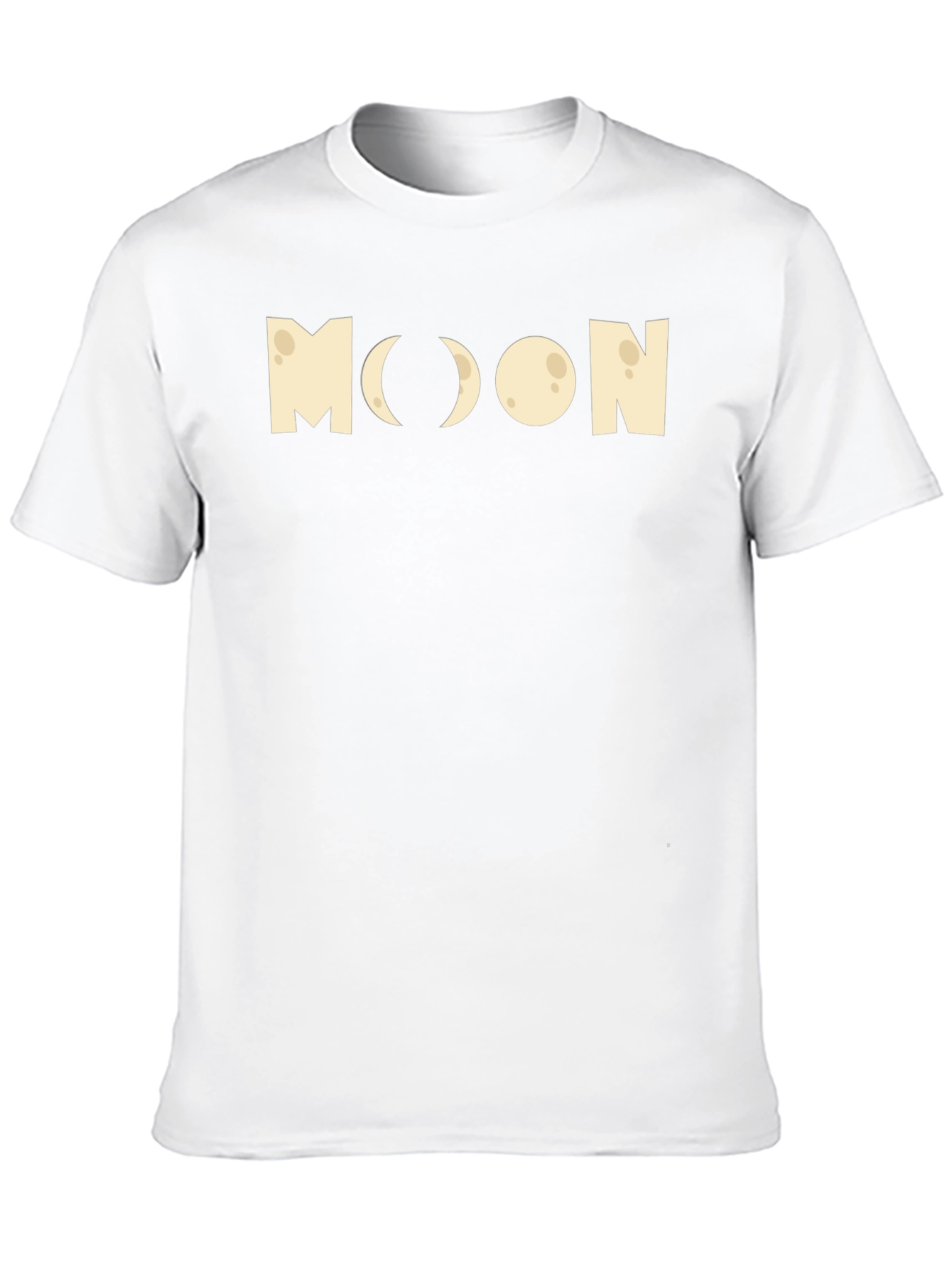 Moon Phases Graphic Tee - Black Cotton T-Shirt