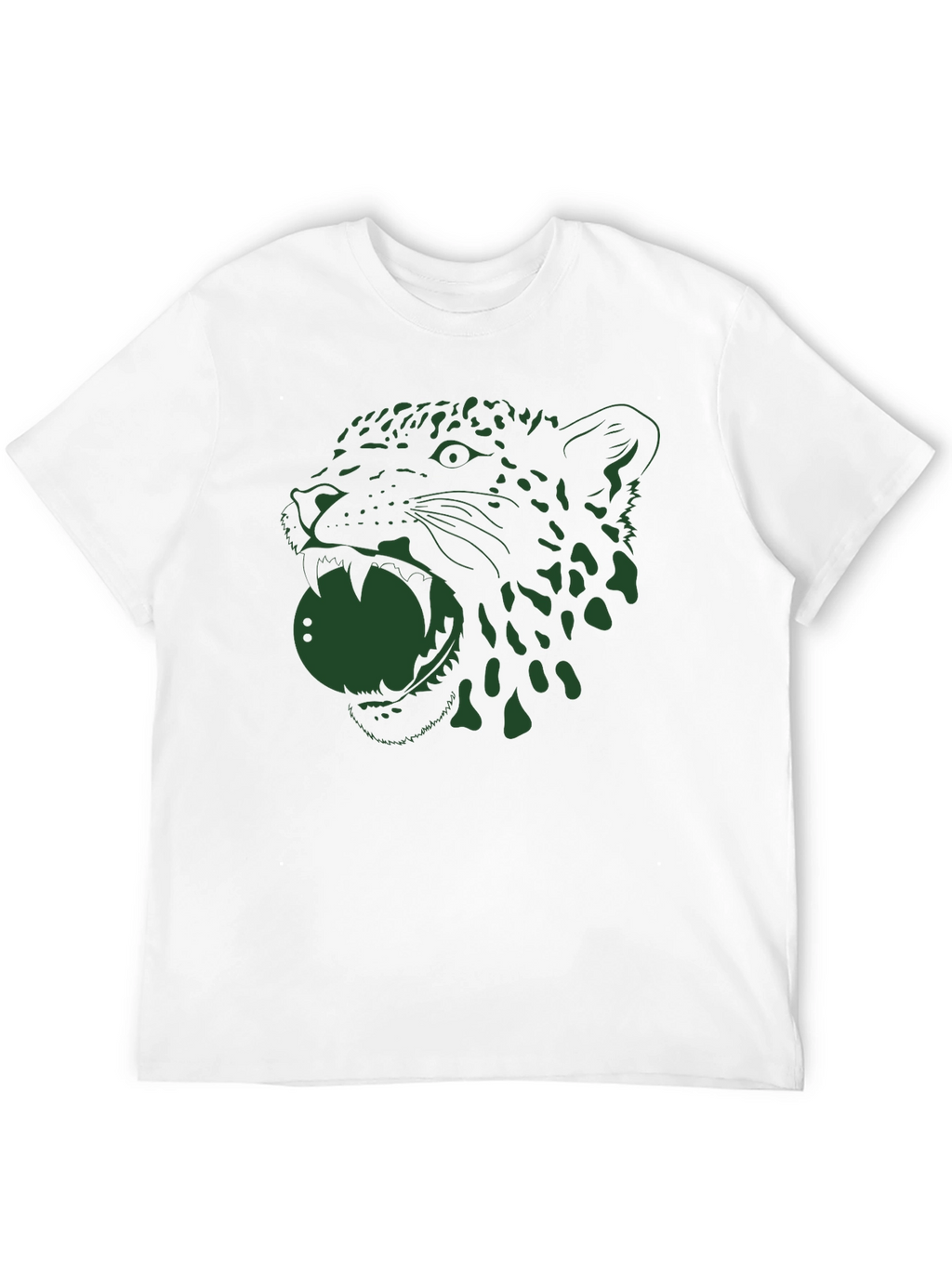 Jaguar Graphic Tee - Bold Black Cotton T-Shirt