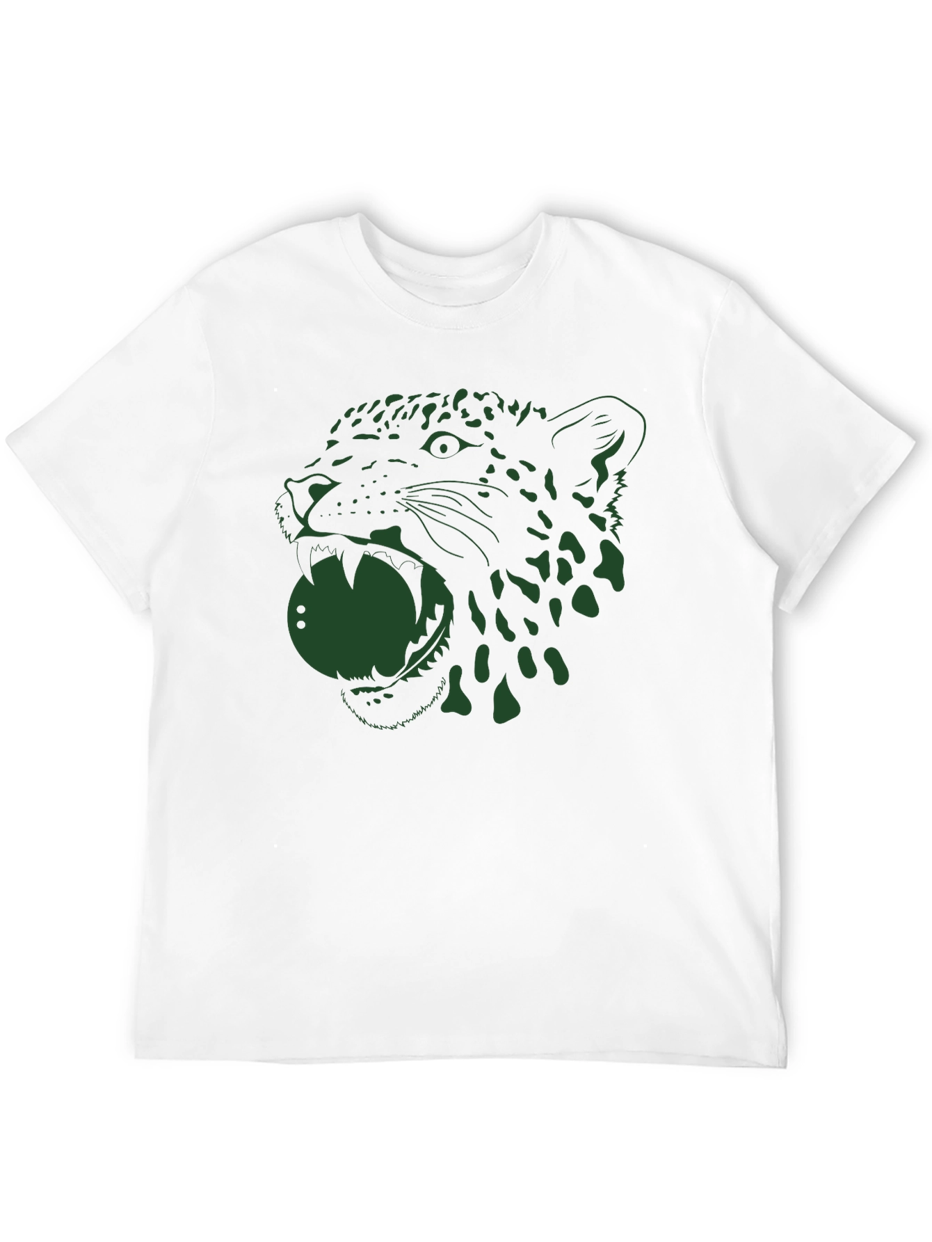 Jaguar Graphic Tee - Bold Black Cotton T-Shirt