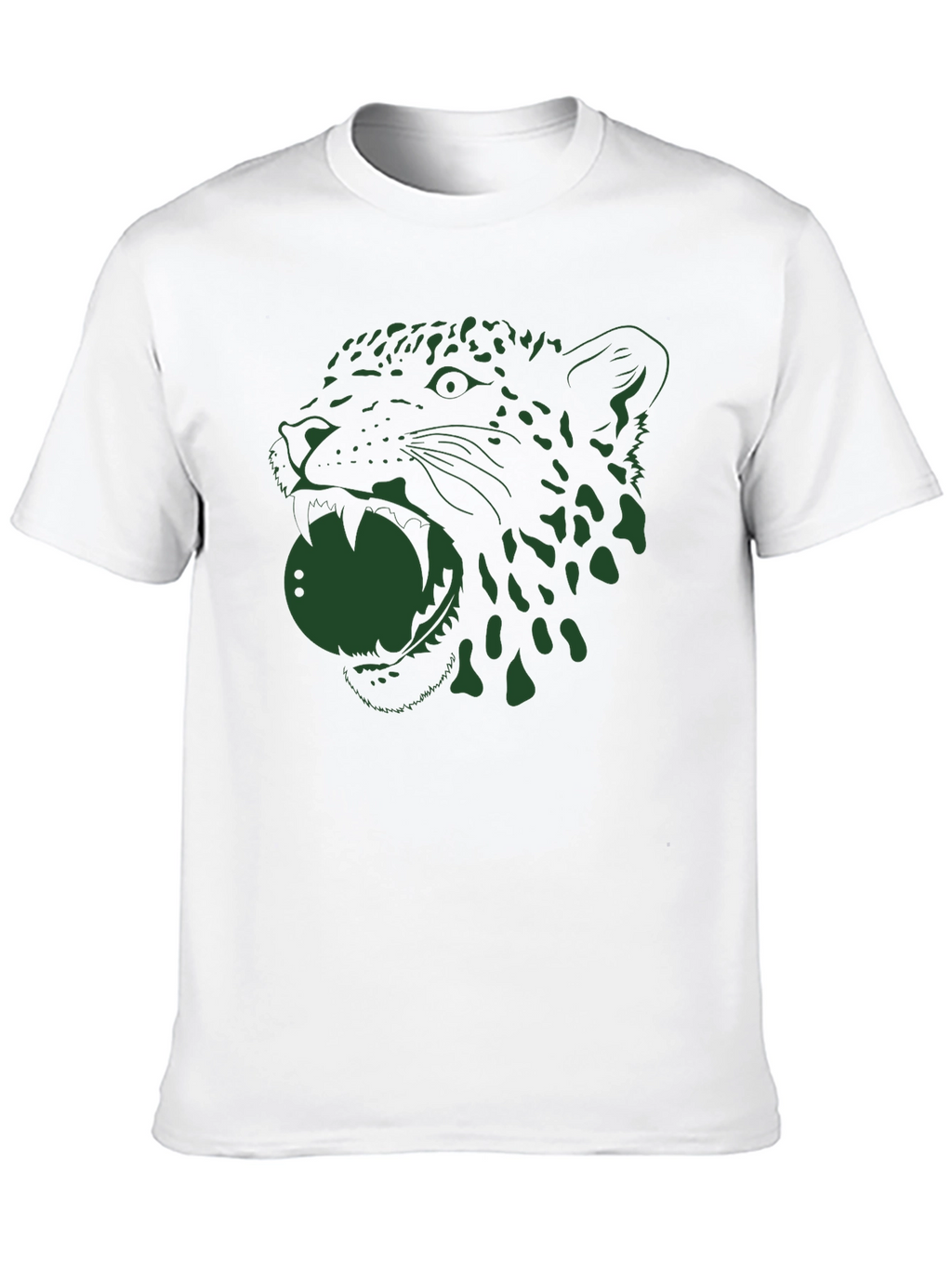 Jaguar Graphic Tee - Bold Black Cotton T-Shirt