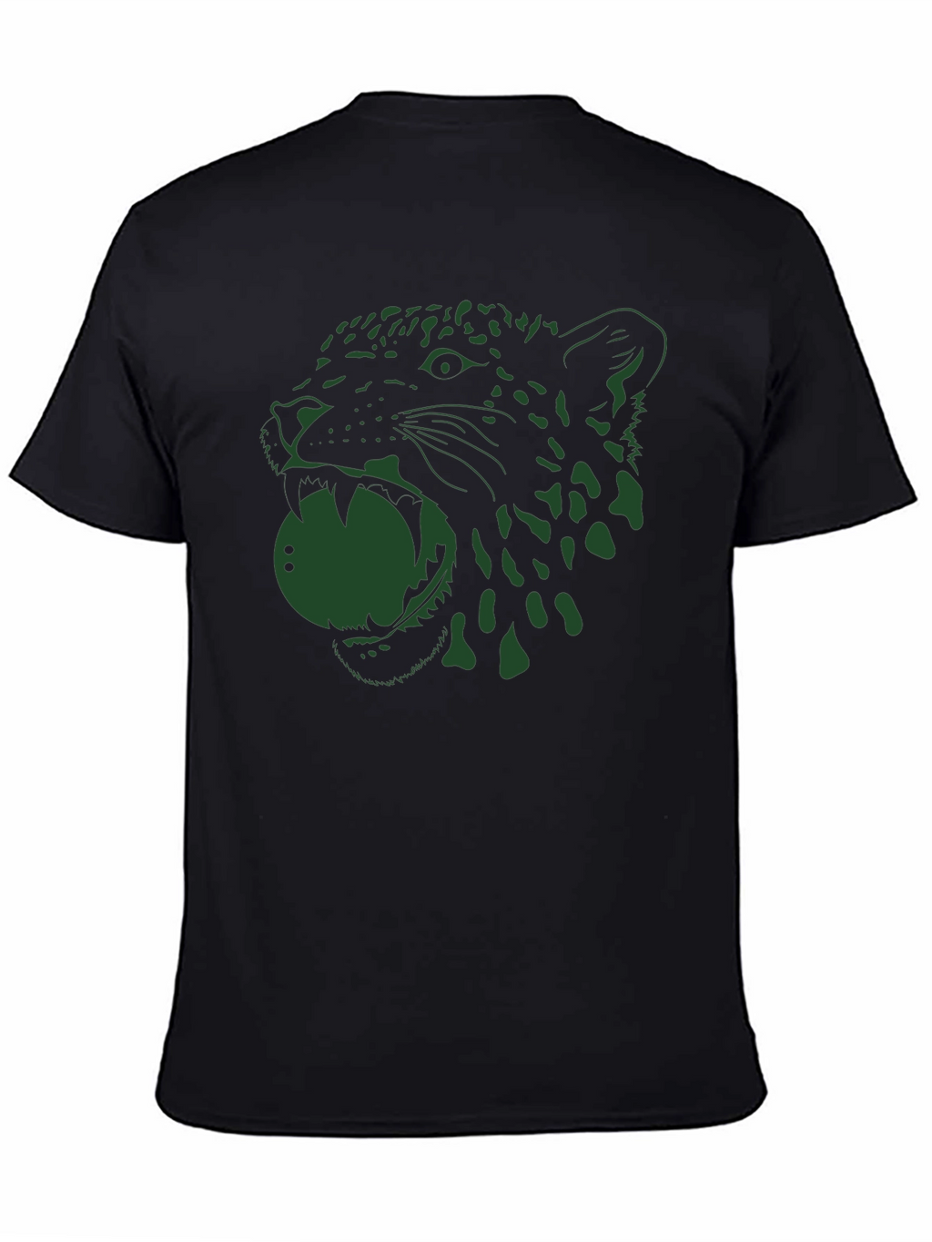 Jaguar Graphic Tee - Bold Black Cotton T-Shirt