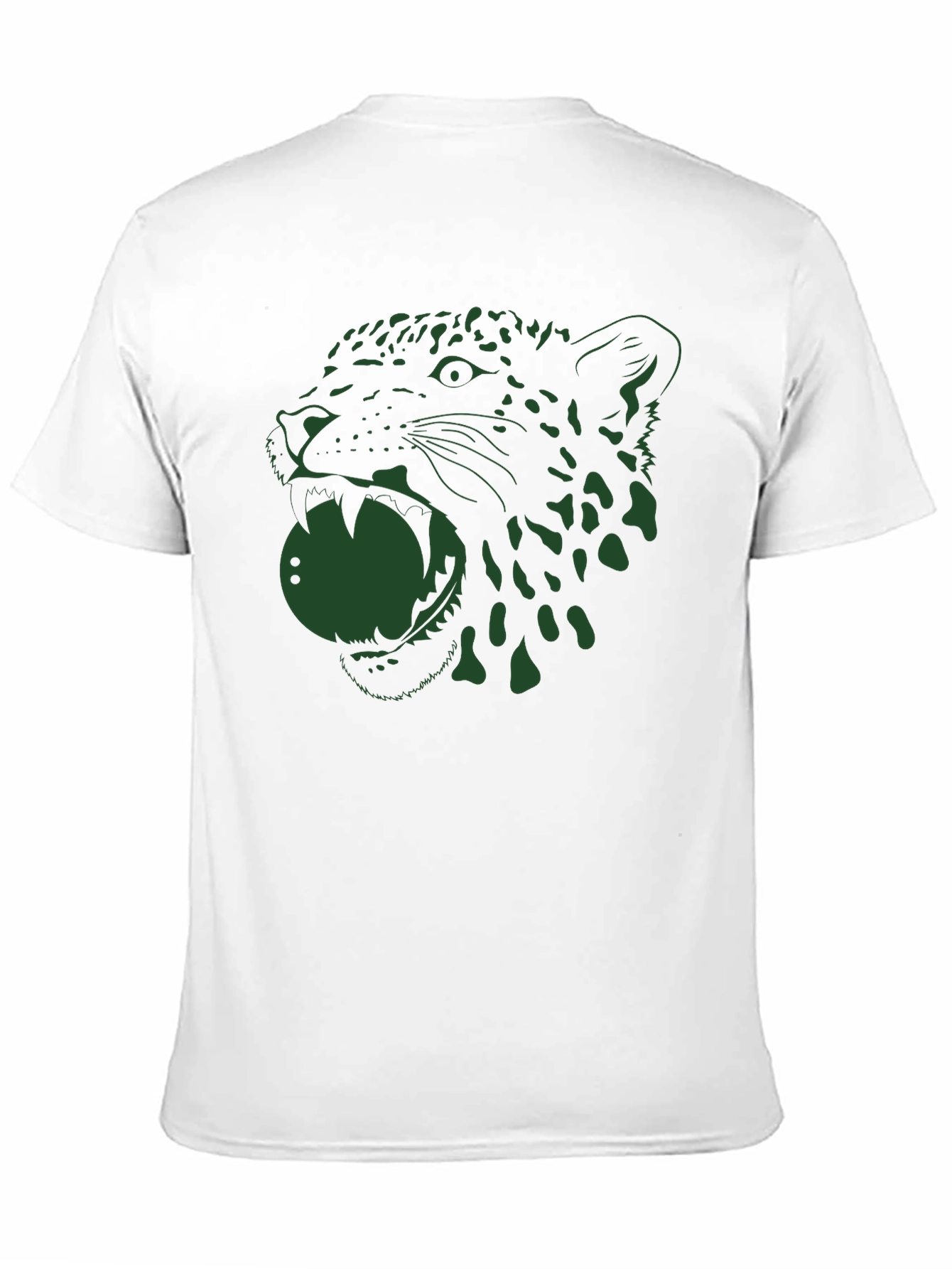 Jaguar Graphic Tee - Bold Black Cotton T-Shirt