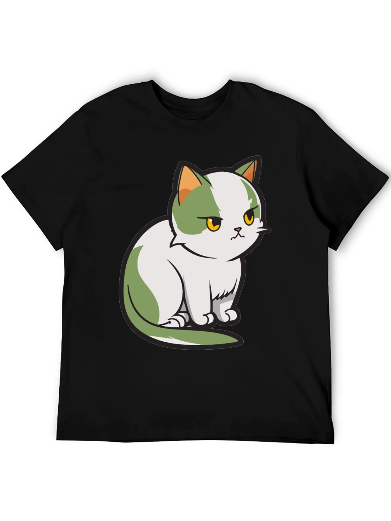 Grumpy Cat T-Shirt - Unisex Black Cotton Tee