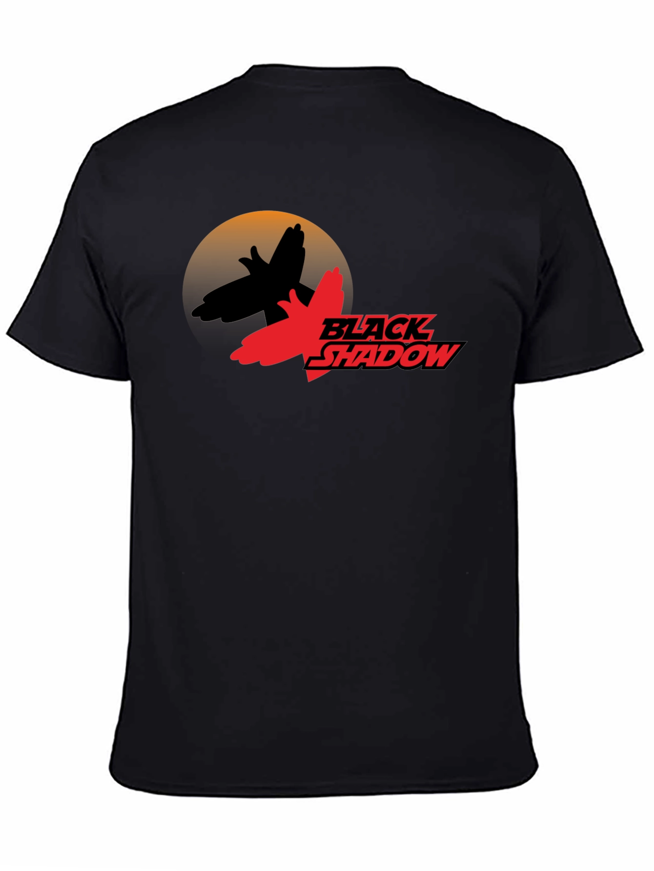 Black Shadow Graphic Tee - Retro Inspired T-Shirt