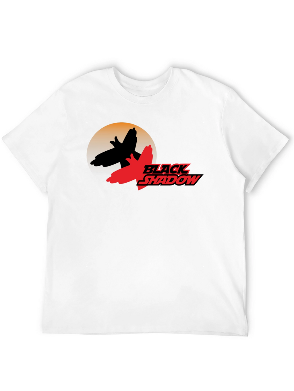 Black Shadow Graphic Tee - Retro Inspired T-Shirt