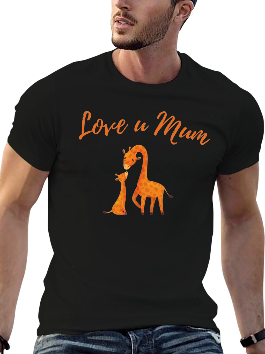 Love u Mum Giraffe T-Shirt