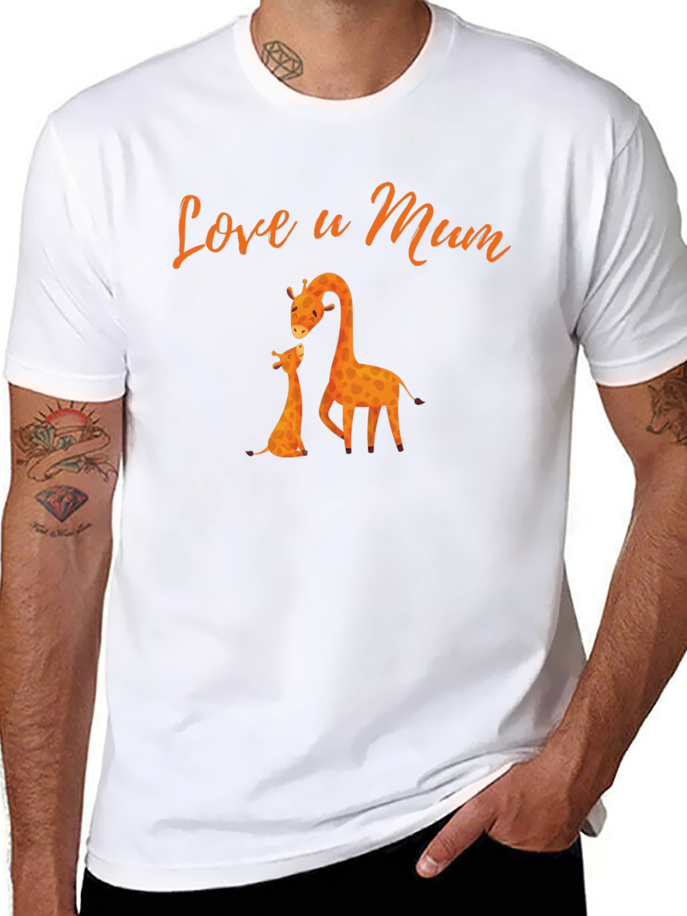 Love u Mum Giraffe T-Shirt