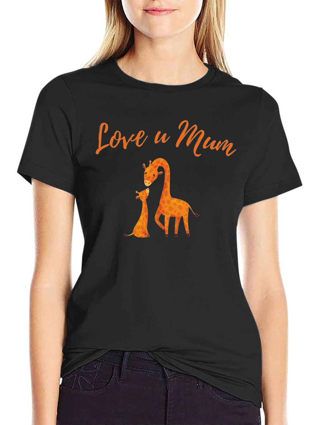 Love u Mum Giraffe T-Shirt
