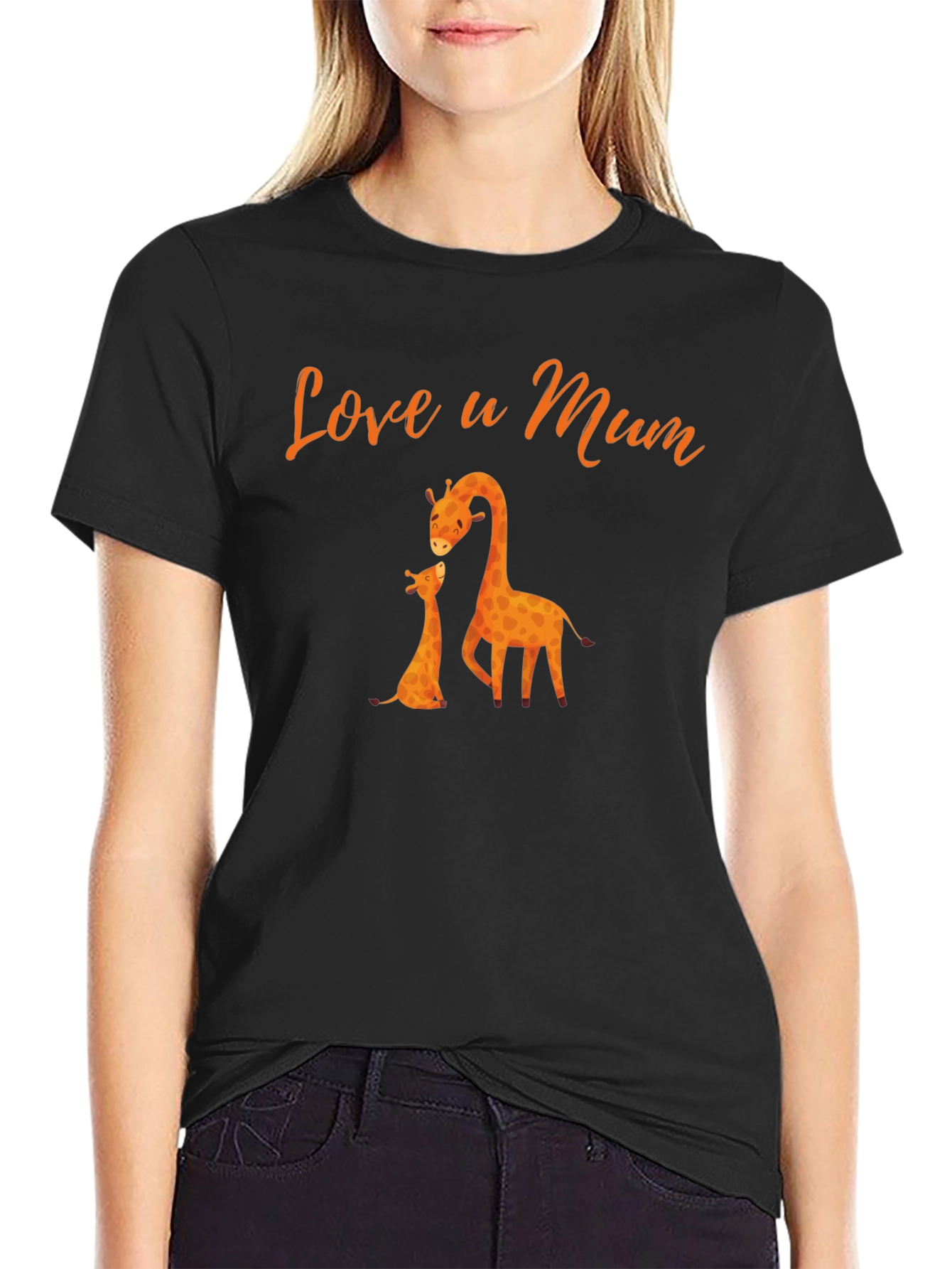 Love u Mum Giraffe T-Shirt