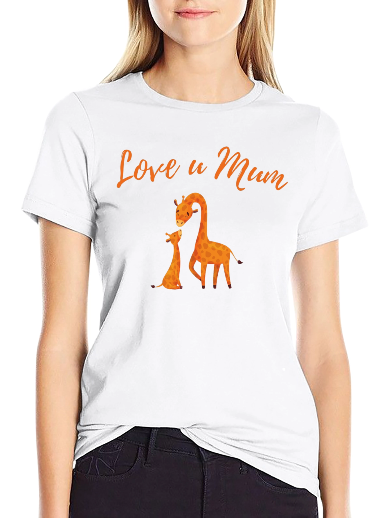 Love u Mum Giraffe T-Shirt