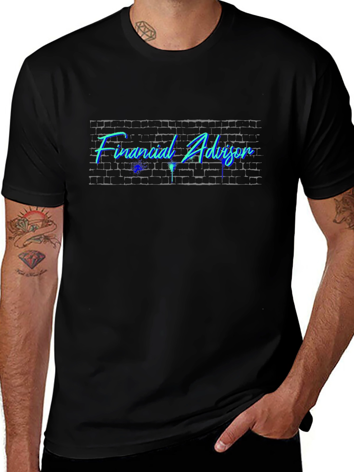 Financial Advisor Brick Wall T-Shirt