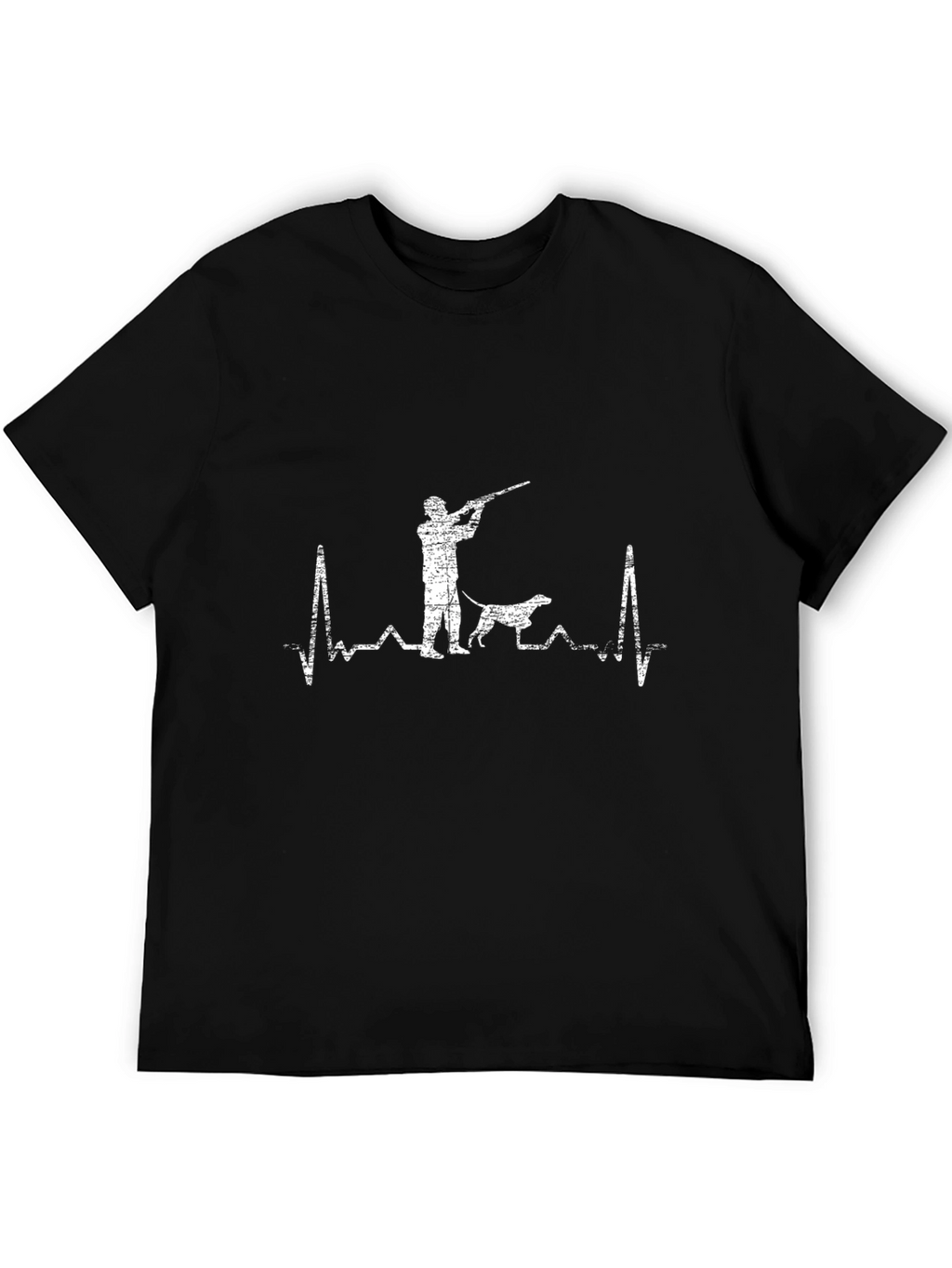 Hunting Heartbeat T-Shirt - Hunter & Dog Design