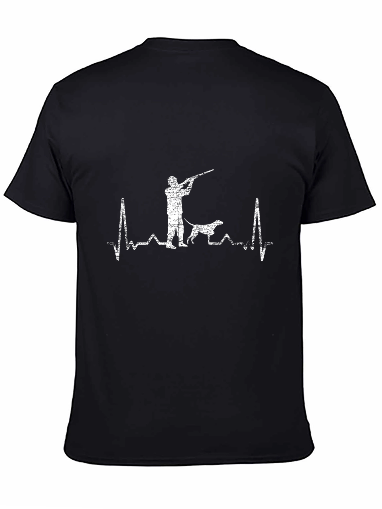 Hunting Heartbeat T-Shirt - Hunter & Dog Design