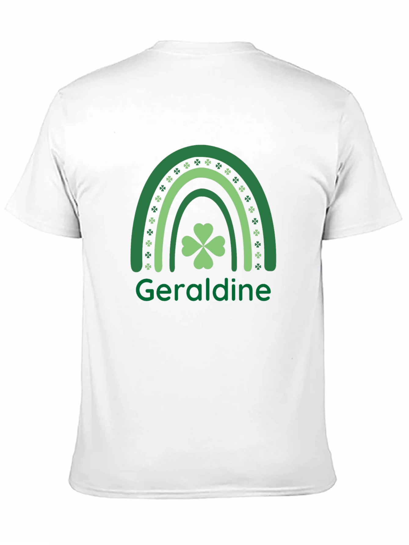 Geraldine St. Patricks Day Rainbow Clover T-Shirt