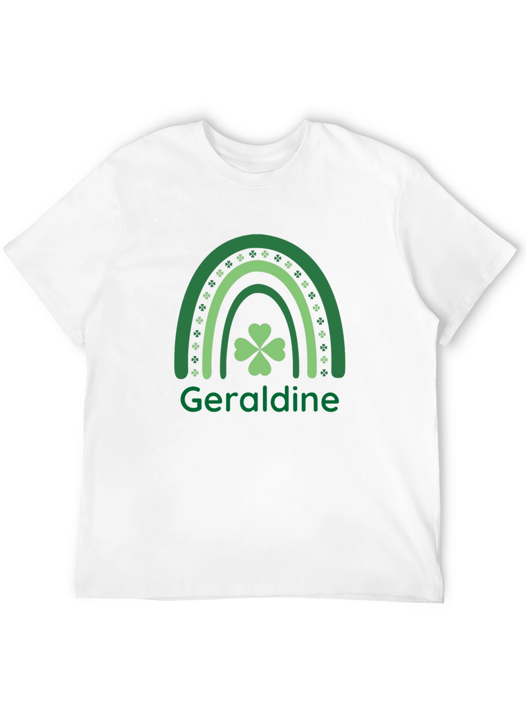 Geraldine St. Patricks Day Rainbow Clover T-Shirt