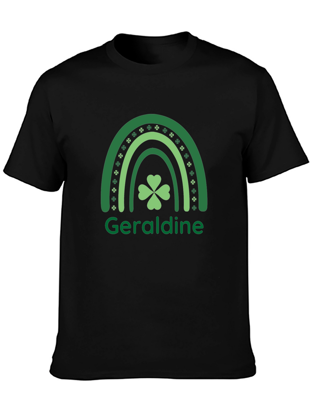 Geraldine St. Patricks Day Rainbow Clover T-Shirt