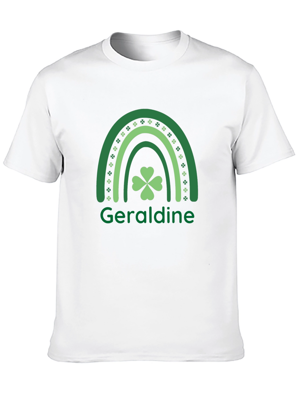 Geraldine St. Patricks Day Rainbow Clover T-Shirt