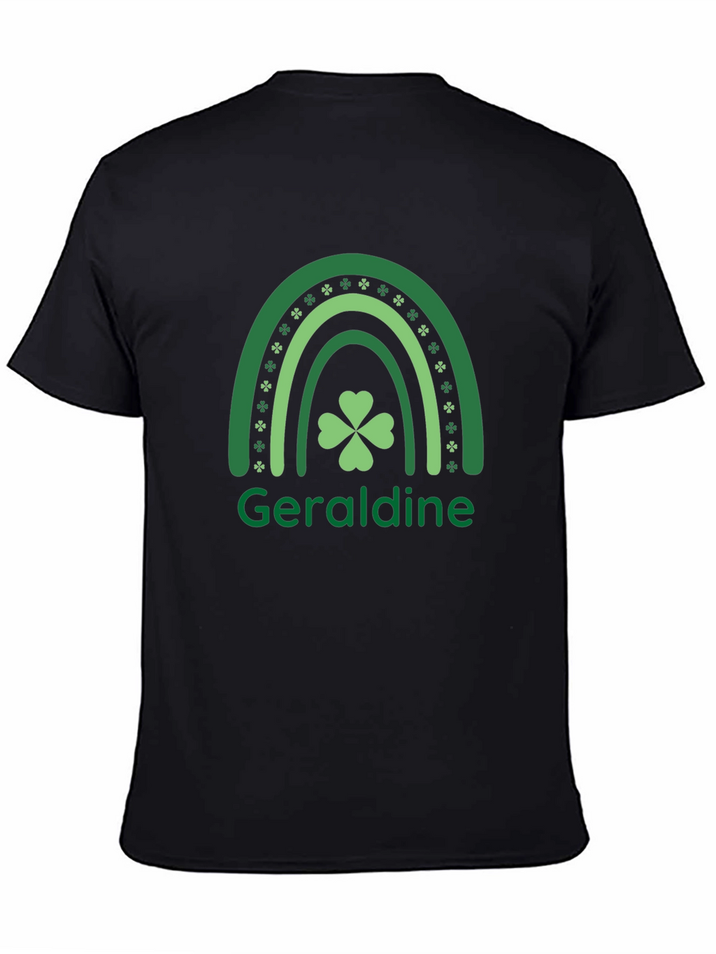 Geraldine St. Patricks Day Rainbow Clover T-Shirt