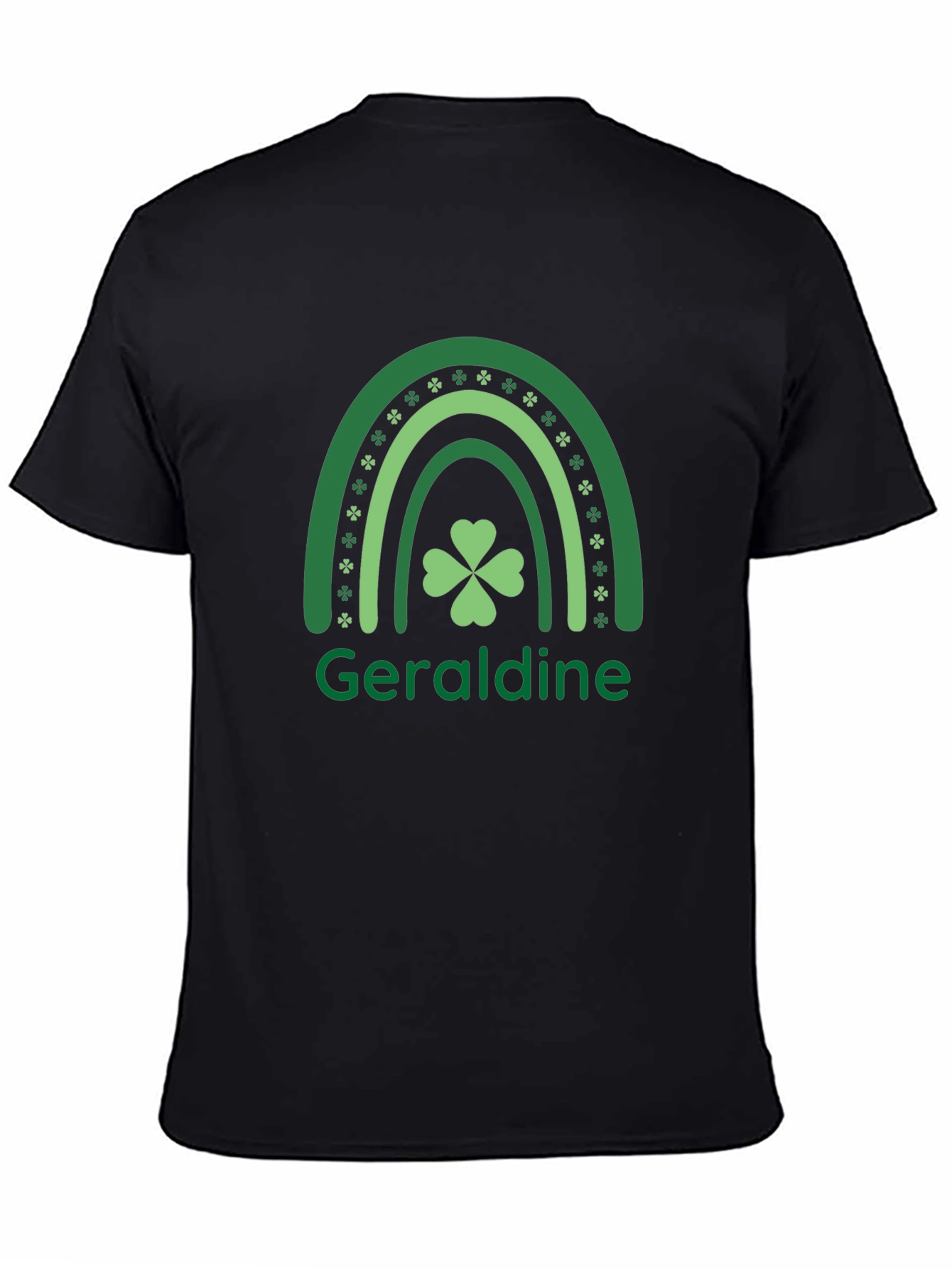 Geraldine St. Patricks Day Rainbow Clover T-Shirt