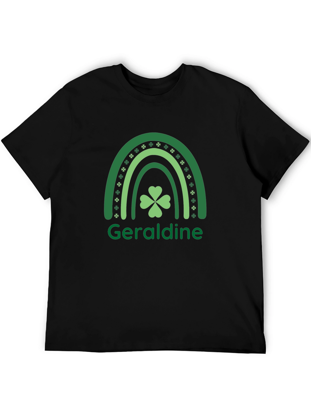Geraldine St. Patricks Day Rainbow Clover T-Shirt